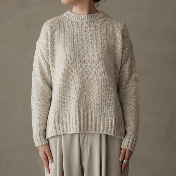 e253k141) / evam eva (エヴァムエヴァ) / cashmere pullover(カシミヤ