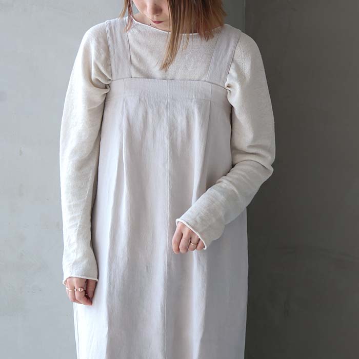 e221t105) / evam eva(エヴァムエヴァ) / linen salopette(リネン