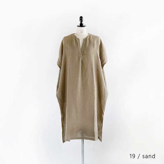 e221t167) / evam eva(エヴァムエヴァ) / linen one piece