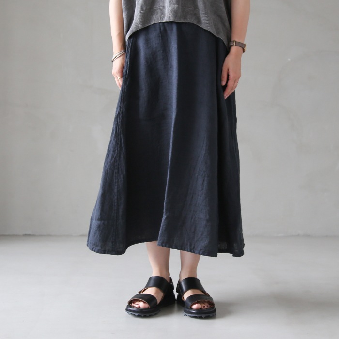 【新品未使用】Vlas blomme ヴラスブラム　スカート Vlas blomme (ヴラスブラム) コクーンギャザースカート