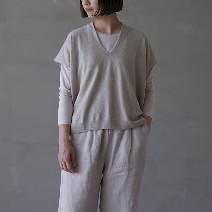 e233k052) / evam eva (エヴァムエヴァ) / wool vest (ウールベスト