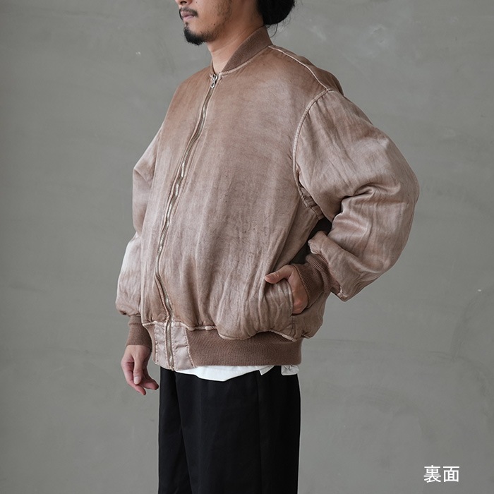 innat04-j02) / INNAT(インアット) /HAND DYED BOMBER JACKET(ハンド