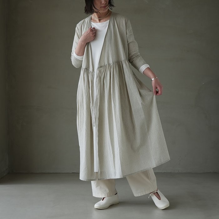 m　evam eva printed robe プリンテッドローブ ▽（e241t184）/ evam eva(エヴァムエヴァ) /printed robe(プリン