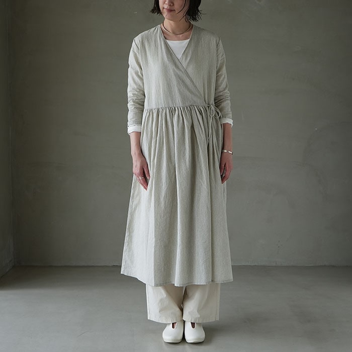 m　evam eva printed robe プリンテッドローブ ▽（e241t184）/ evam eva(エヴァムエヴァ) /printed robe(プリン