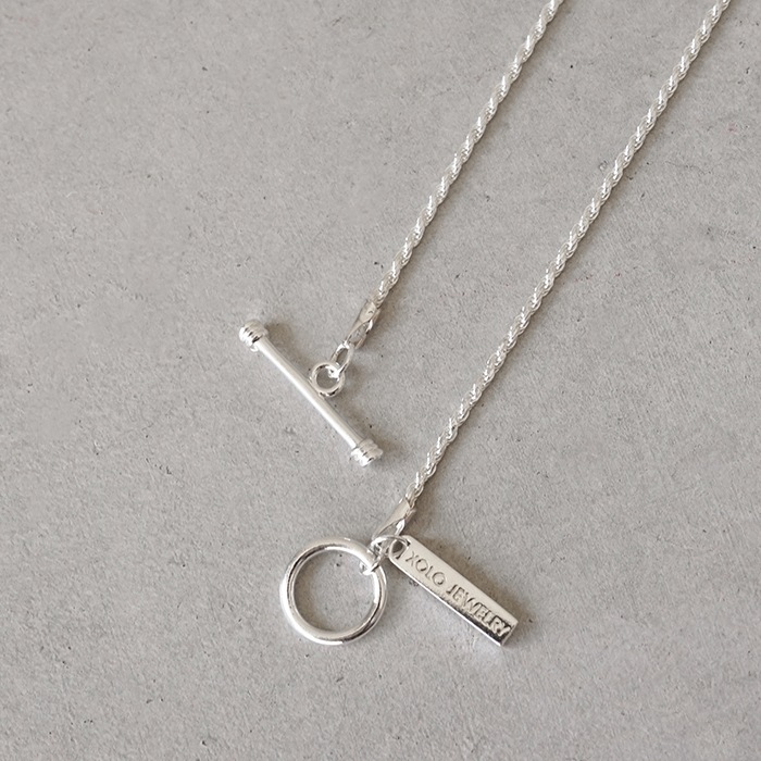 【美品】XOLO TINY FRENCH ROPE LINK ネックレス XOLO JEWELRY Tiny French Rope Link Necklace Silver | HAVEN
