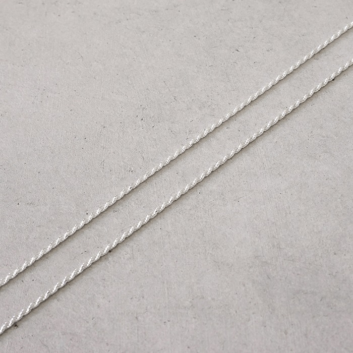 新品未使用 XOLO タイニーフレンチロープ ネックレス シルバー925 XOLO ネックレス 「XOLO」タイニー フレンチ ロープ ネックレス メンズ