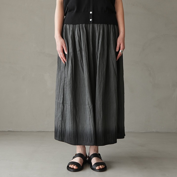 ○(e251t138) / evam eva (エヴァムエヴァ) linen gradation(リネン