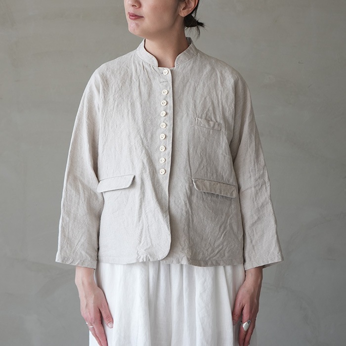 Atelier d'antanアトリエダンタン⭐️リネンベスト,Binet ビネ a232231tj607) Atelier d'antan (アトリエダンタン) /Binet