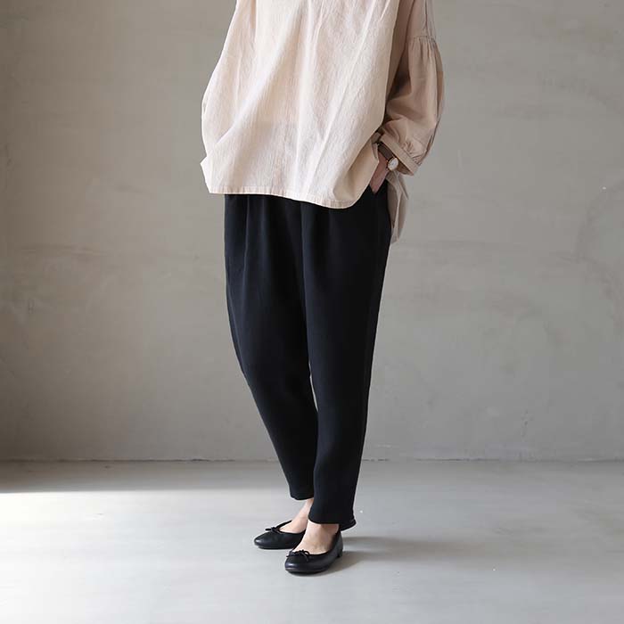 evam eva　リネンパンツ evam eva エヴァムエヴァ リネンコットンワイドパンツ linen