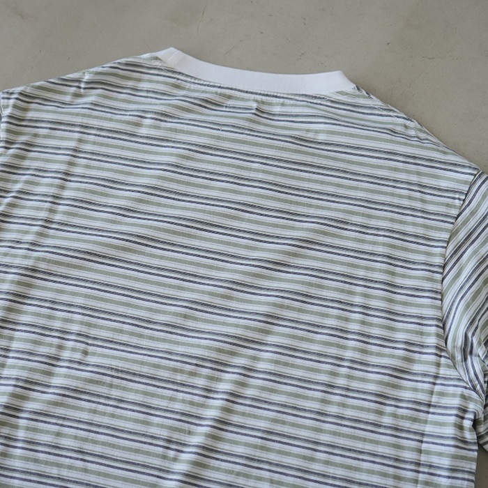 40%OFF】(bn-24sm-050) / BATONER (バトナ―) / HIGH GAUGE BORDER CREW