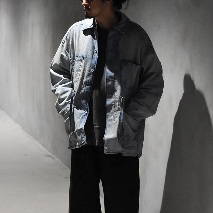 anc-sh42-a) / ANCELLM (アンセルム) / AGING DENIM SHIRT