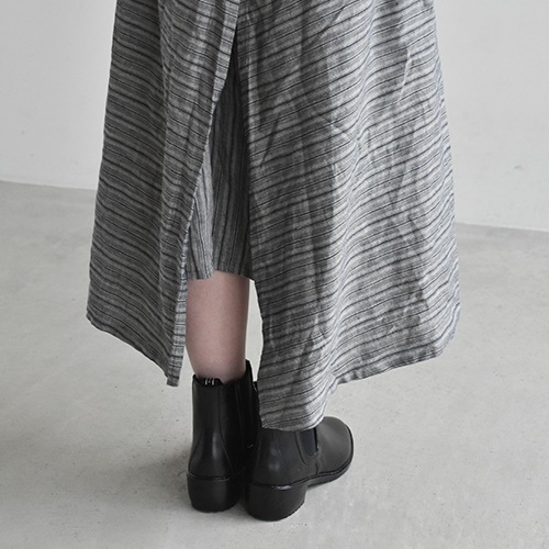 美品 vlas blomme linen Random stripe スカート 美品 vlas blomme linen Random stripe スカート | フレアスカート