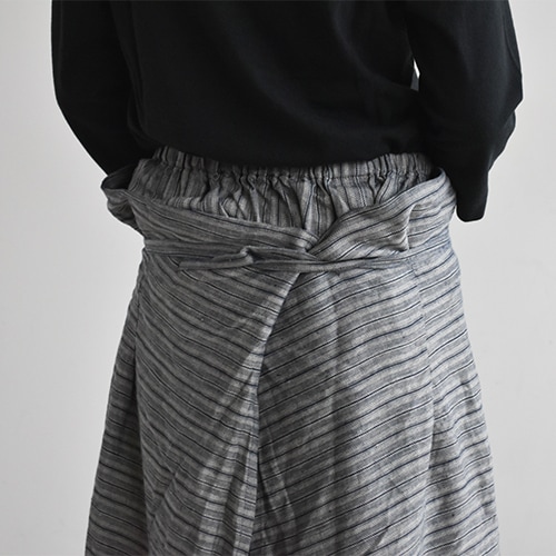 美品 vlas blomme linen Random stripe スカート | フレアスカート