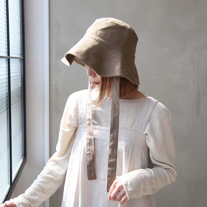 e221g116) / evam eva(エヴァムエヴァ) / linen hat(リネンハット