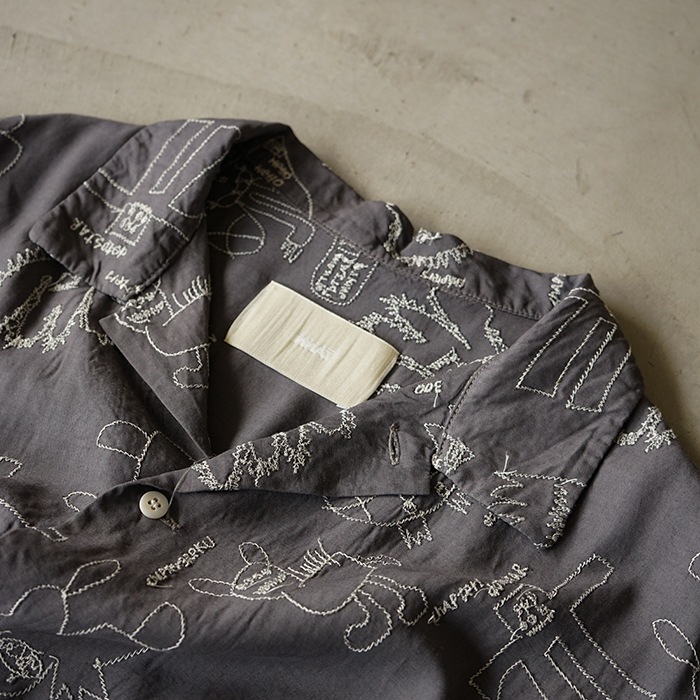 30%OFF】(innat05-s02) / INNAT(インアット) / EMBROIDERY SHIRT