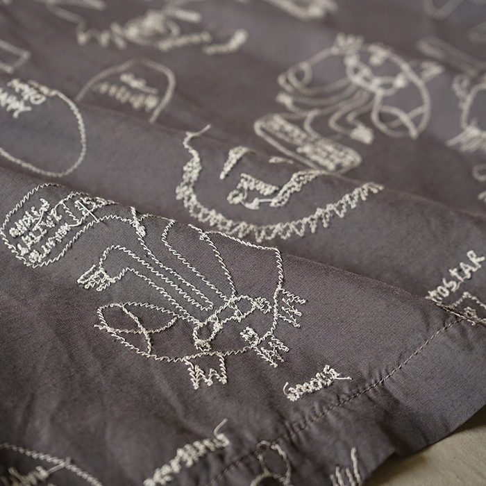 30%OFF】(innat05-s02) / INNAT(インアット) / EMBROIDERY SHIRT