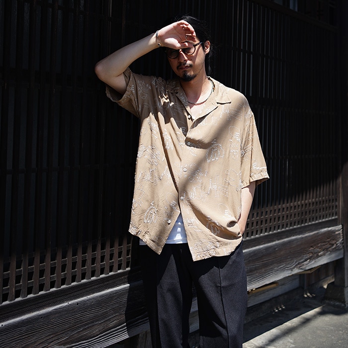 30%OFF】(innat05-s02) / INNAT(インアット) / EMBROIDERY SHIRT