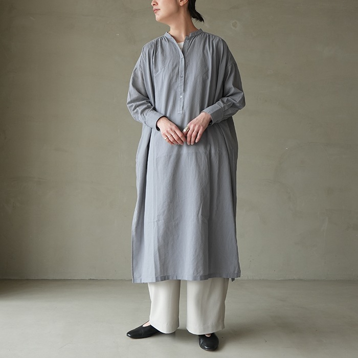 evam eva（エヴァムエバ）　白　ワンピース evam eva(エヴァム エヴァ) 【2022ss新作】コットンワンピース