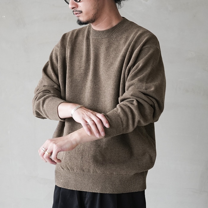 ys-25aw-93) YOKOSAKAMOTO(ヨーコサカモト) /CREW NECK KNIT(クルー