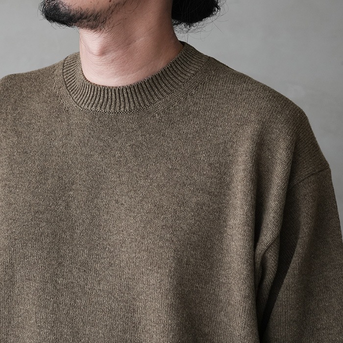 ys-25aw-93) YOKOSAKAMOTO(ヨーコサカモト) /CREW NECK KNIT(クルー