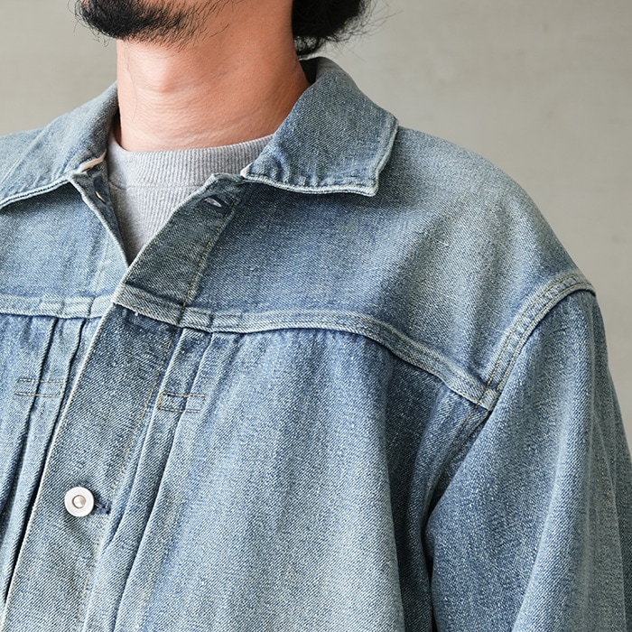 ys-25aw-41-1) YOKOSAKAMOTO(ヨーコサカモト) /PLEATS JACKET(プリーツ