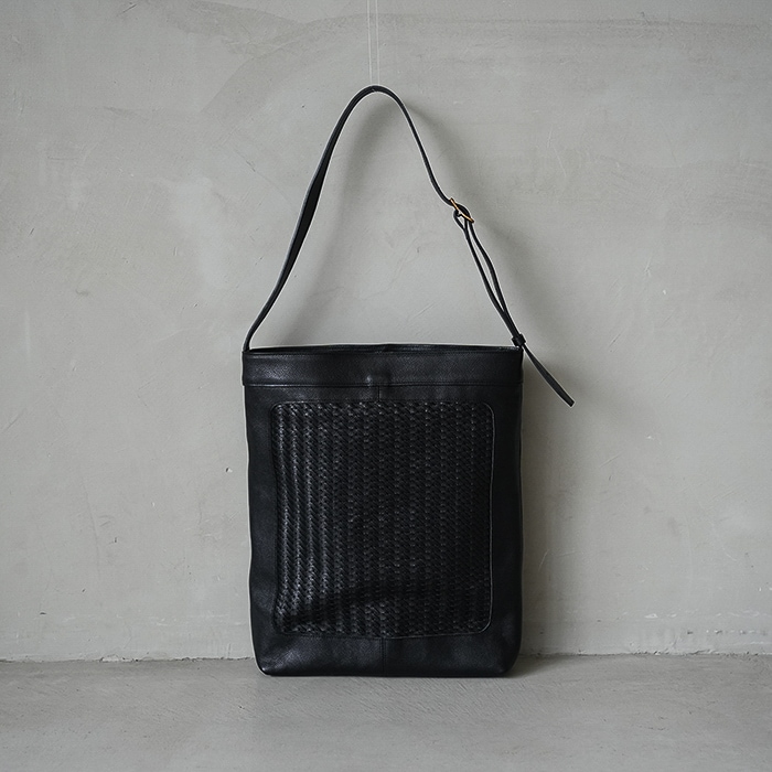 fb-4-m) / forme(フォルメ) /〈Panel Tote〉Siena×Hand twill Mesh M
