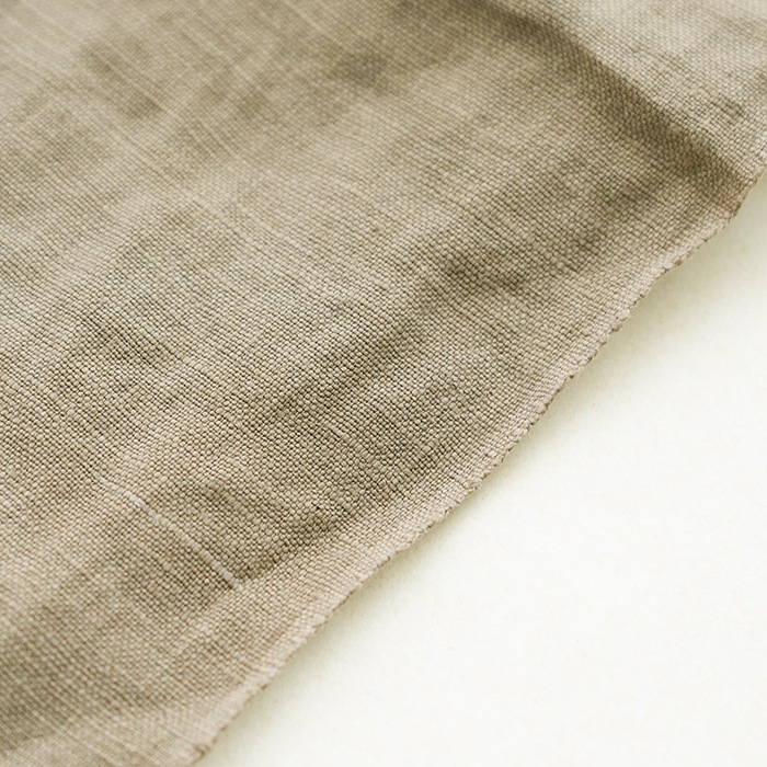 vlas blomme コルトレイクリネンダブルガーゼサロペット麻色 【はこぽ