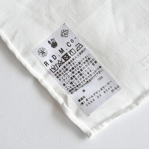 R&D.M.Co- オールドマンズテーラー : OLD BLUE GAUZE SHAWL