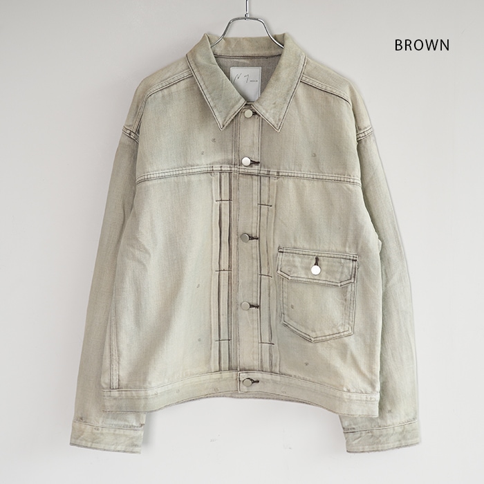 anc-jk67) / ANCELLM (アンセルム) / LAYERING COLOR DENIM JACKET