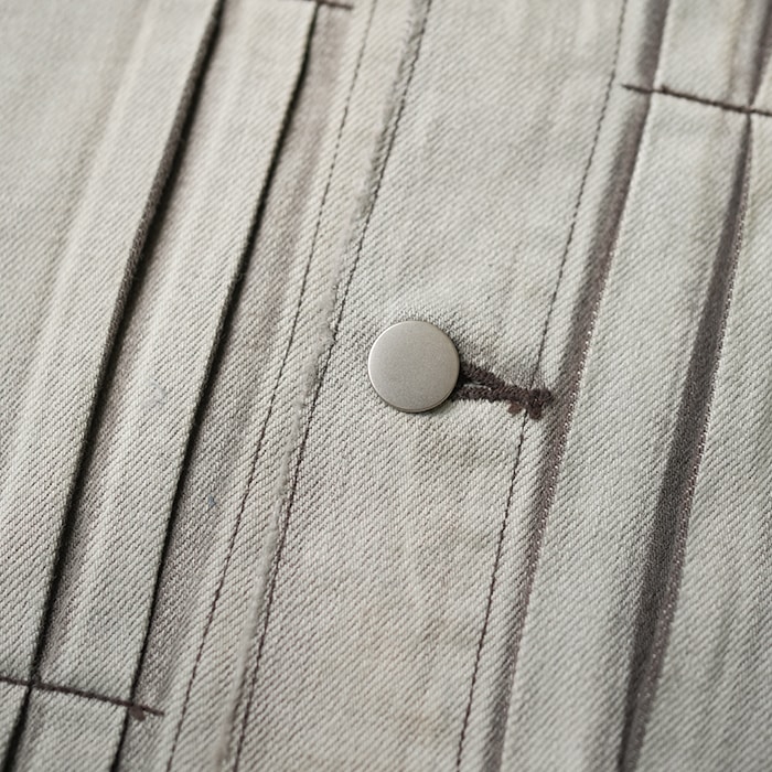 ○(anc-jk67) / ANCELLM (アンセルム) / LAYERING COLOR DENIM JACKET