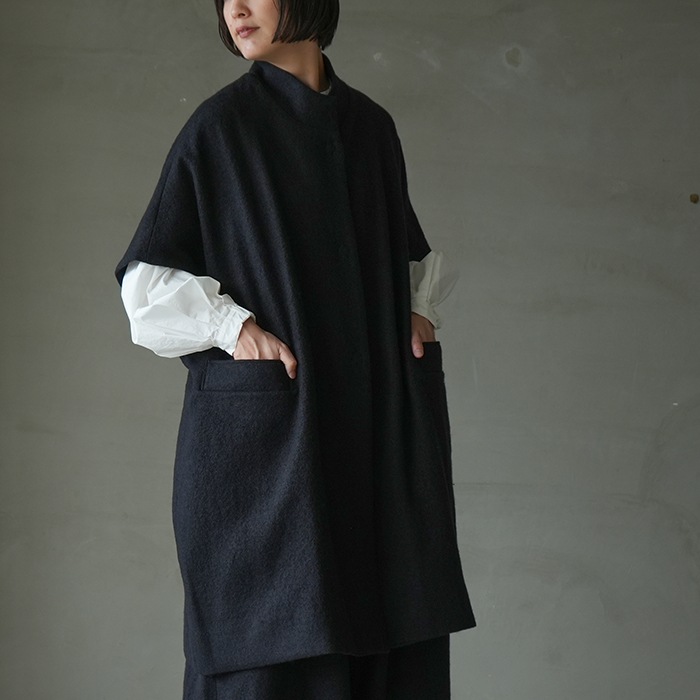 atelier d’antanアトリエダンタン　スプリングコート Atelier d'antan (アトリエ ダンタン) コートワンピース Rousseau
