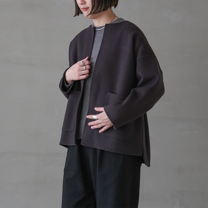 e233t160） / evam eva(エヴァムエヴァ) /short coat(ショートコート