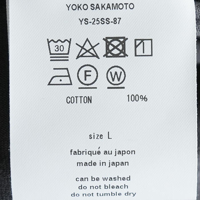 ys-25ss-87) YOKOSAKAMOTO(ヨーコサカモト) /BIG L/S T-SHIRT(ビッグT