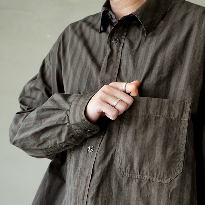 UNDERCOVERISM ストライプロングシャツ スプリングコート but UNDERCOVERISM ストライプロングシャツ スプリングコート but