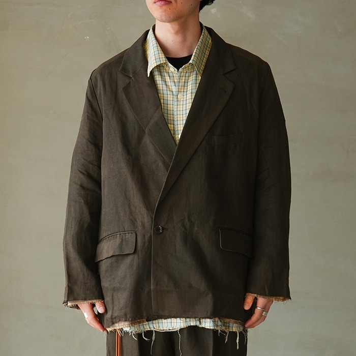anc-jk70) / ANCELLM (アンセルム) / 100/S LINEN TAILORED JACKET