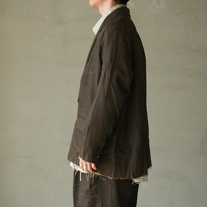 anc-jk70) / ANCELLM (アンセルム) / 100/S LINEN TAILORED JACKET