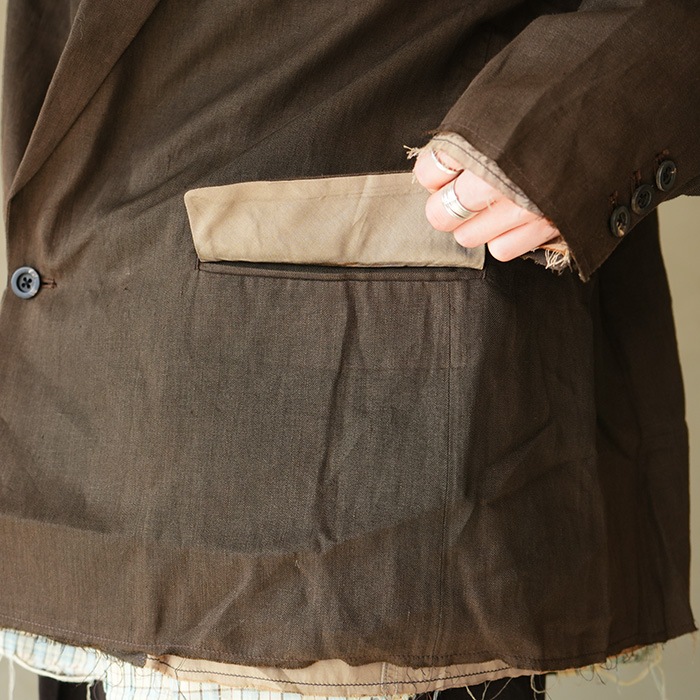 anc-jk70) / ANCELLM (アンセルム) / 100/S LINEN TAILORED JACKET