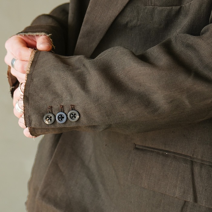 anc-jk70) / ANCELLM (アンセルム) / 100/S LINEN TAILORED JACKET