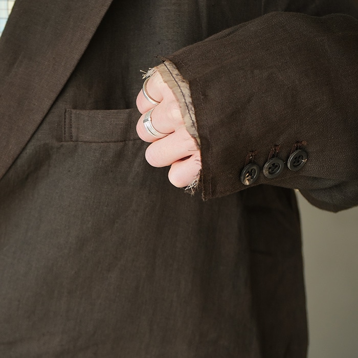 anc-jk70) / ANCELLM (アンセルム) / 100/S LINEN TAILORED JACKET