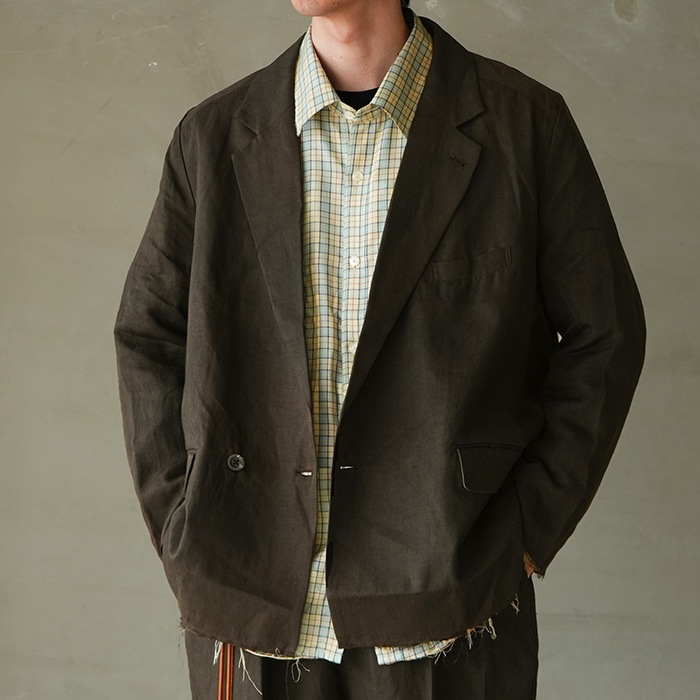 anc-jk70) / ANCELLM (アンセルム) / 100/S LINEN TAILORED JACKET