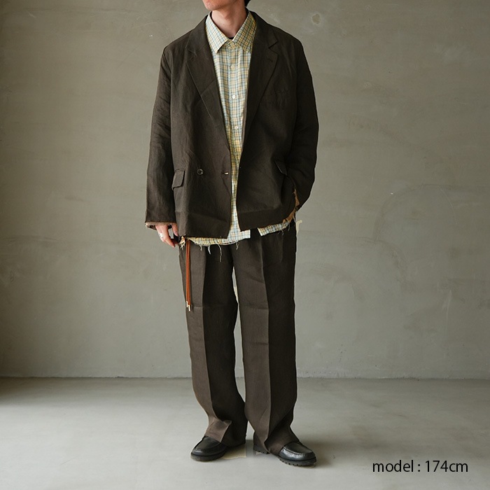 anc-jk70) / ANCELLM (アンセルム) / 100/S LINEN TAILORED JACKET