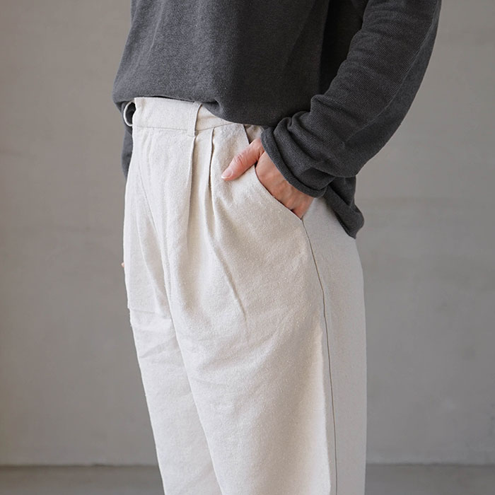 エヴァムエヴァ evam eva リネンサルエルパンツ evameva (エヴァムエヴァ) linen sarrouel pants / リネン