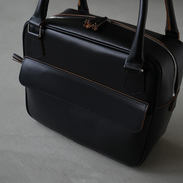 ❤️R&D.M.Co-❤️オールドマンズテーラー レザーボストンバッグ 黒