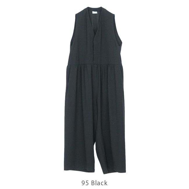 【andar】ブラックノースリーブ オールインワン andar】ブラックノースリーブ オールインワン