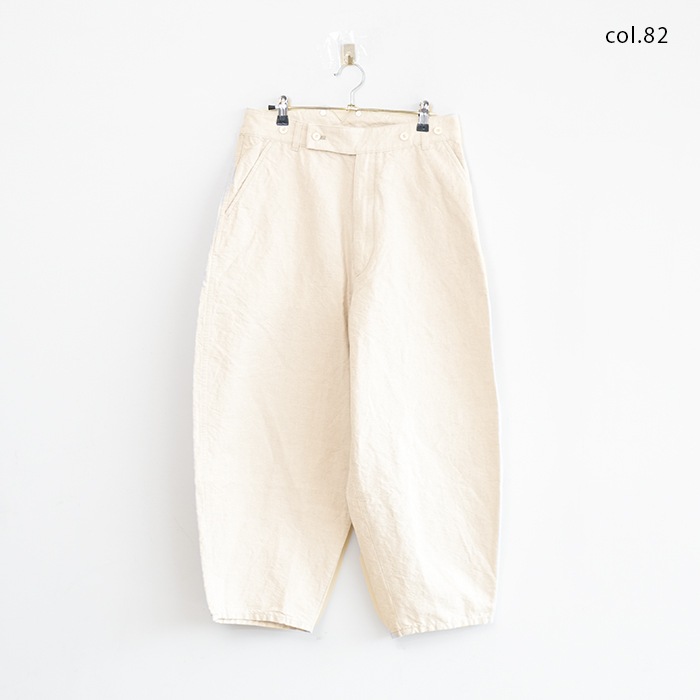 ブラスブラム　テーパードパンツ Vlas Blomme - Light Linen Twill イージーテーパードパンツ