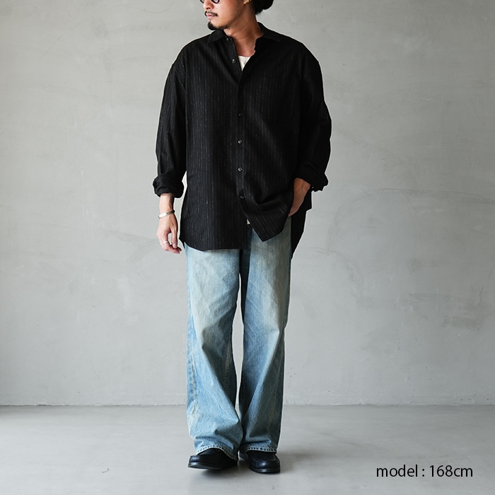 YOKOSAKAMOTO ヨーコサカモト シャツ ブルー yoko sakamoto（ヨーコサカモト）の「【YOKO SAKAMOTO】DRESS