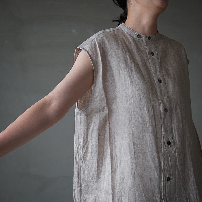 13111056) / Vlas Blomme (ヴラスブラム) / Grayish Natural Linen