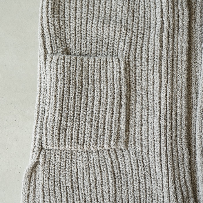 □(e253k054) / evam eva (エヴァムエヴァ) / wool alpaka aze vest