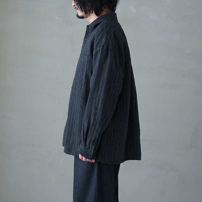 yokosakamoto ヨーコサカモトシャツ ys-25ss-73) YOKOSAKAMOTO(ヨーコサカモト) /OPEN COLLAR SHIRT