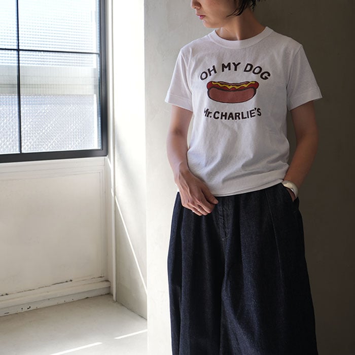 オールドマンズテーラー クッキー柄Tシャツ iroma..aranciatoR & D.M.Co- オールドマンズテーラー コットン
